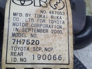 bontott TOYOTA YARIS VERSO Jobb hátsó Biztonsági Öv