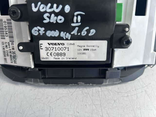 bontott VOLVO S40 Kilométeróra