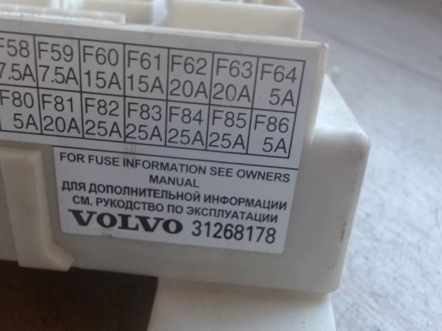 bontott VOLVO S40 Biztosítéktábla Utastér