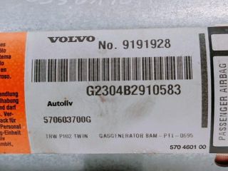 bontott VOLVO S60 Utasoldali Légzsák