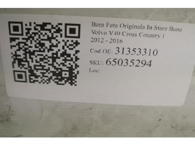 bontott VOLVO V40 Első Lökhárító (Üresen)