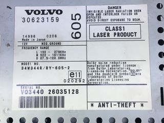 bontott VOLVO V40 Rádió / CD