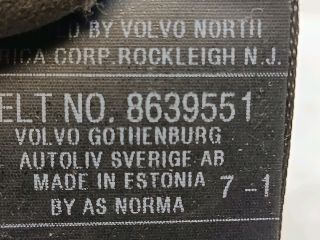 bontott VOLVO V50 Bal hátsó Biztonsági Öv