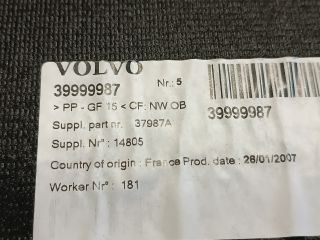 bontott VOLVO V50 Csomagtér Kárpit