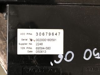 bontott VOLVO V50 Multifunkciós Kijelző