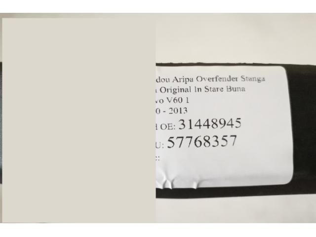 bontott VOLVO V60 Bal első Sárvédő Díszléc