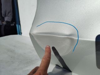 bontott VOLVO V60 Bal hátsó Ajtó (Üres lemez)