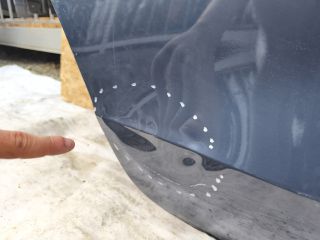 bontott VOLVO V60 Jobb hátsó Ajtó (Üres lemez)