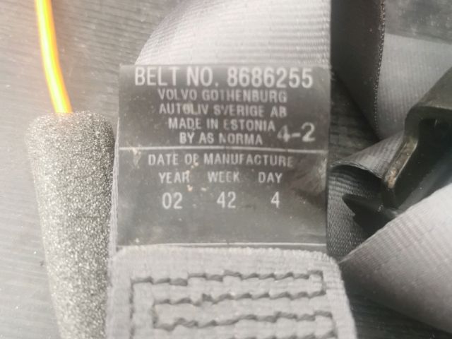 bontott VOLVO V70 Hátsó középső Biztonsági Öv