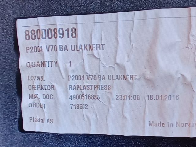 bontott VOLVO V70 Hátsó Lökhárító (Üresen)