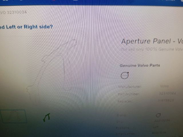 bontott VOLVO XC40 Bal Oldalkeret