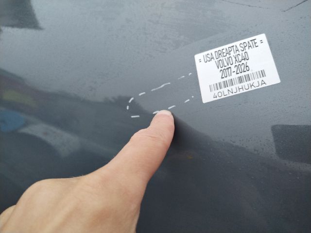 bontott VOLVO XC40 Jobb hátsó Ajtó (Üres lemez)