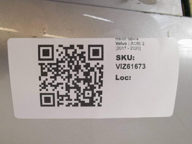 bontott VOLVO XC60 Csomagtérajtó (Üres lemez)