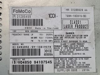 bontott VOLVO XC60 Rádió / CD