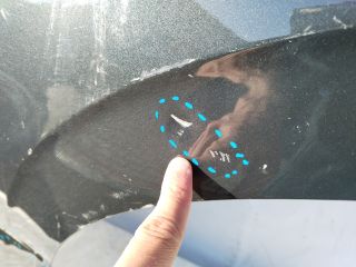 bontott VOLVO XC90 II Bal hátsó Ajtó (Üres lemez)