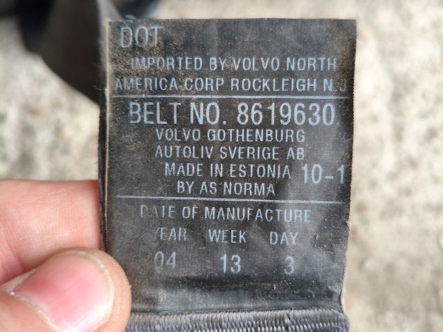 bontott VOLVO XC90 Jobb első Biztonsági Öv