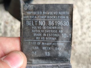 bontott VOLVO XC90 Jobb első Biztonsági Öv