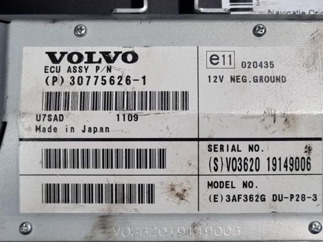 bontott VOLVO XC90 Navigációs Fejegység