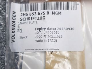 bontott VW AMAROK Hátsó Embléma