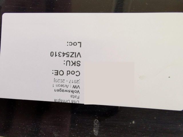 bontott VW ARTEON Jobb első Ajtó (Üres lemez)