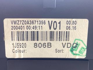 bontott VW BORA Kilométeróra