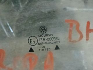 bontott VW BORA Bal hátsó Fixüveg (Ajtóban)