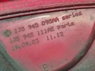 bontott VW BORA Bal Hátsó Lámpa