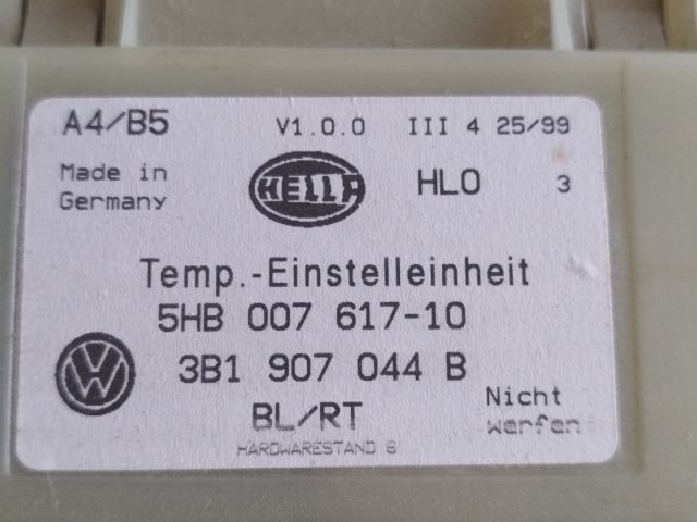 bontott VW BORA Fűtéskapcsoló (digit klímás)