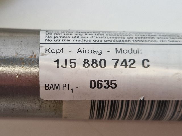 bontott VW BORA Jobb első Függöny Légzsák