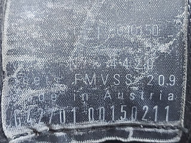 bontott VW BORA Jobb hátsó Biztonsági Öv