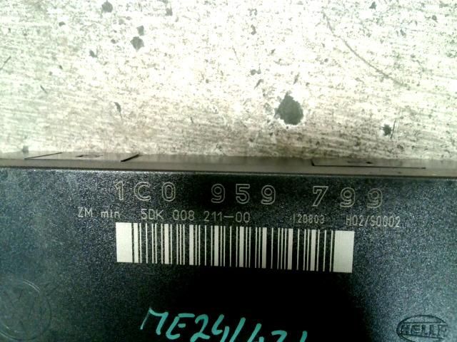 bontott VW BORA Komfort Elektronika