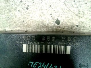 bontott VW BORA Komfort Elektronika