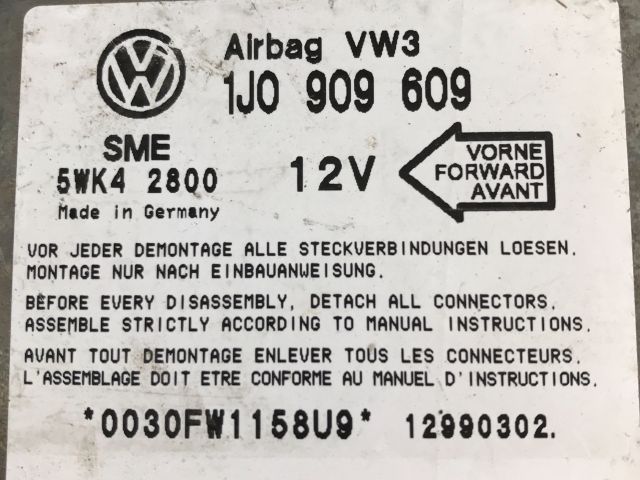 bontott VW BORA Légzsák Elektronika