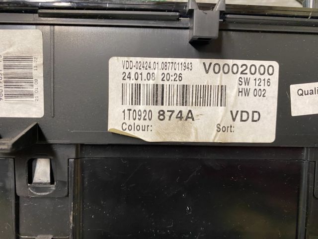 bontott VW CADDY Kilométeróra