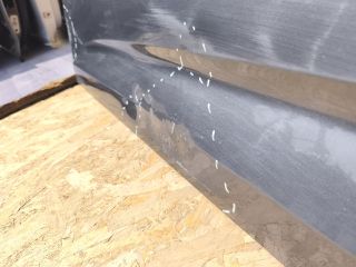 bontott VW CADDY Bal első Ajtó (Üres lemez)