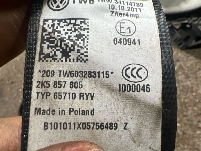 bontott VW CADDY Bal első Biztonsági Öv