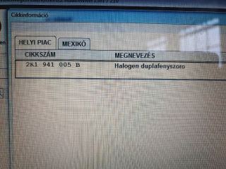 bontott VW CADDY Bal Fényszóró