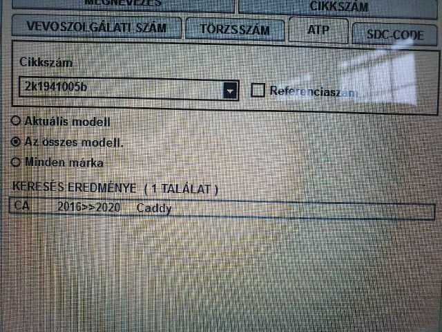 bontott VW CADDY Bal Fényszóró