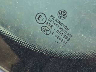 bontott VW CADDY Bal hátsó Fixüveg (Ajtóban)