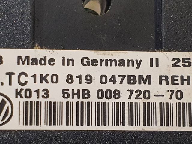 bontott VW CADDY Fűtéskapcsoló (Nem klímás)