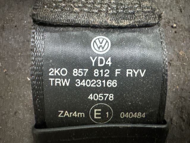 bontott VW CADDY Hátsó Biztonsági Öv Szett