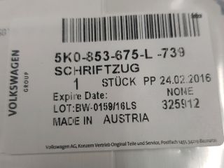 bontott VW CADDY Hátsó Embléma