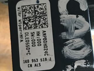 bontott VW CADDY Jobb Kormánykapcsoló Ablaktörlő