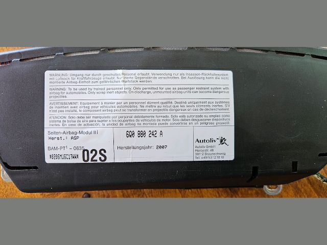 bontott VW CADDY Jobb Oldallégzsák