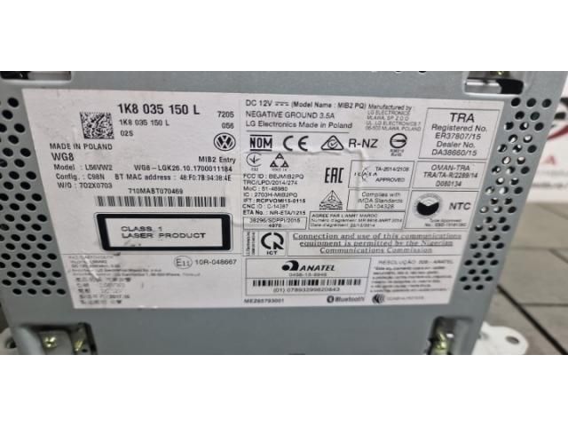 bontott VW CADDY Navigációs Fejegység