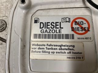 bontott VW CADDY Tankajtó