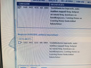 bontott VW CADDY Világítás Kapcsoló