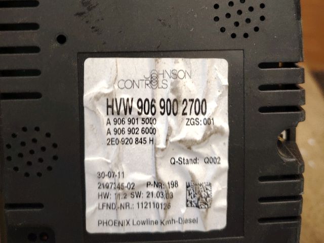 bontott VW CRAFTER Kilométeróra