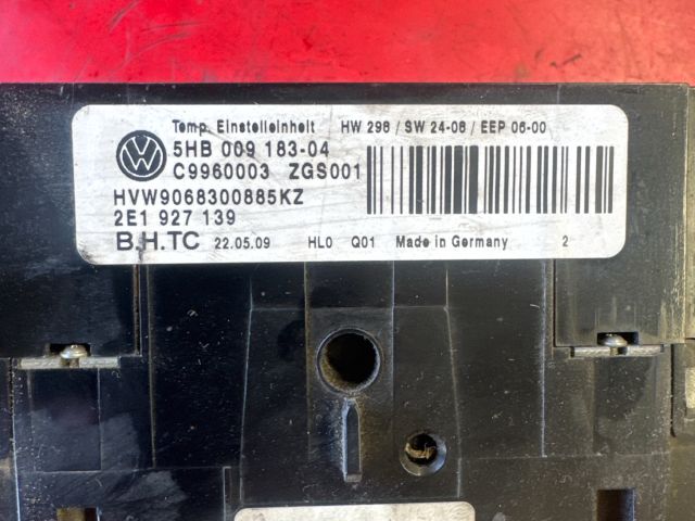 bontott VW CRAFTER Fűtéskapcsoló (manuális klímás)