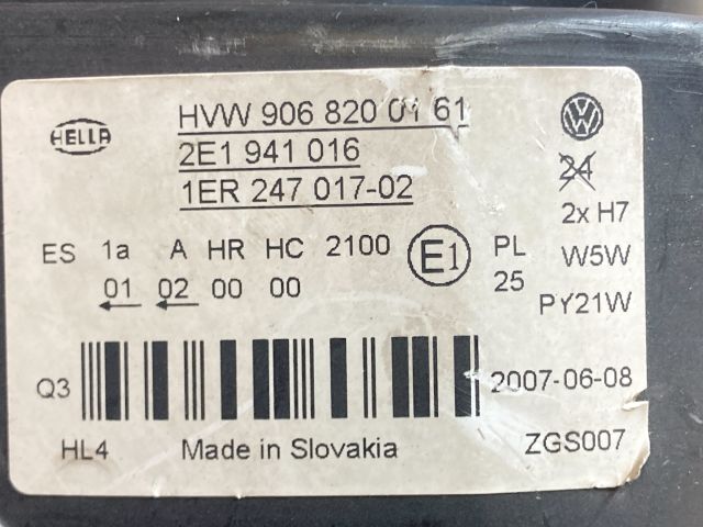 bontott VW CRAFTER Jobb Fényszóró